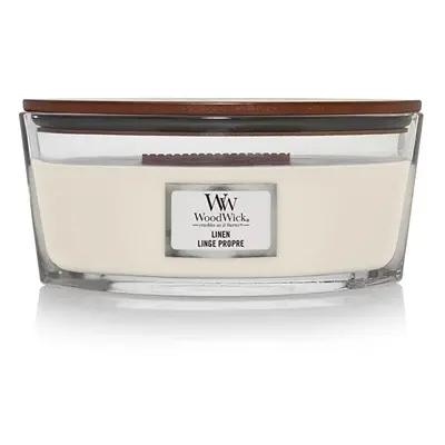 Vonná svíčka loď Linen WoodWick - 453,6 g