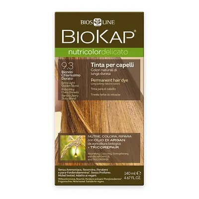 Nutricolor Delicato / Barva na vlasy 9.30 Blond zlatá / Extra světlá Biokap - 140 ml