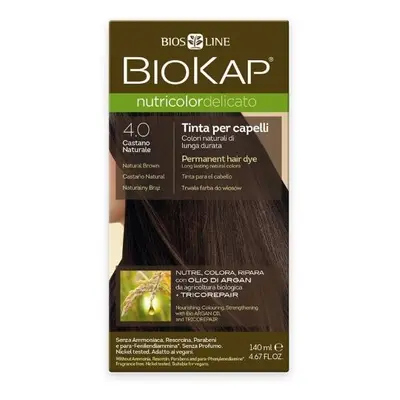 Nutricolor Delicato / Barva na vlasy 4.00 Hnědá přirozená Biokap - 140 ml