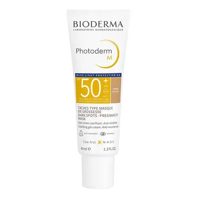 Ochranný tónovací gelový krém SPF 50+ Photoderm M (Cream) Bioderma / Odstín: Tmavý - 40 ml