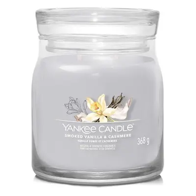 Aromatická svíčka Signature sklo střední Smoked Vanilla & Cashmere Yankee Candle - 368 g