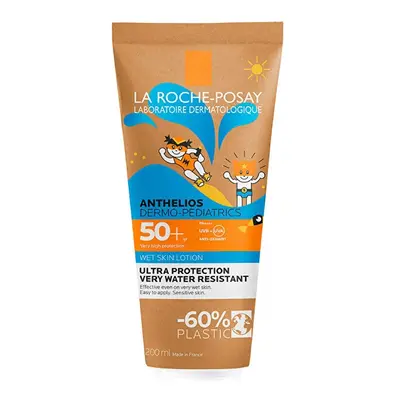 Dětské mléko na vlhkou pokožku SPF 50 Anthelios (Dermo-Pediatrics Wet Skin Lotion) La Roche Posa