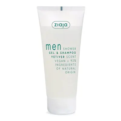 Sprchový gel a šampon Vetiver Men (Gel & Shampoo) Ziaja - 200 ml