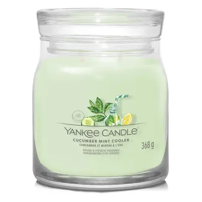 Aromatická svíčka Signature sklo střední Cucumber Mint Cooler Yankee Candle - 368 g