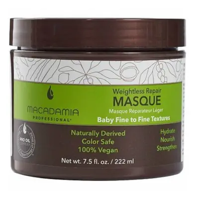 Obnovující maska pro všechny typy vlasů Weightless Repair (Masque) Macadamia - 222 ml