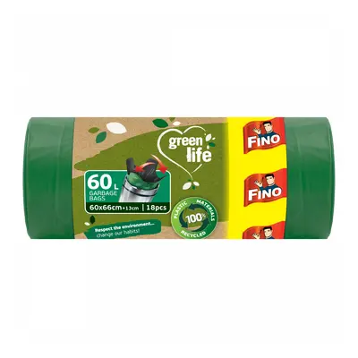 Pytle na odpadky Green Life Easy pack 27 μm 60 litrů Fino - 18 ks