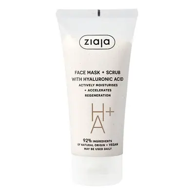 Peelingová maska s kyselinou hyaluronovou (Face Mask + Scrub) Ziaja - 55 ml