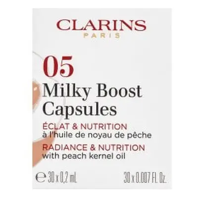 Milky Boost Capsules tekutý make-up pro sjednocenou a rozjasněnou pleť 05 30 x Clarins - 0,2 ml