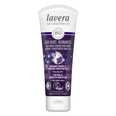 Noční krém a maska na ruce 2 v 1 (2 in 1 Hand Cream and Mask) Lavera - 75 ml