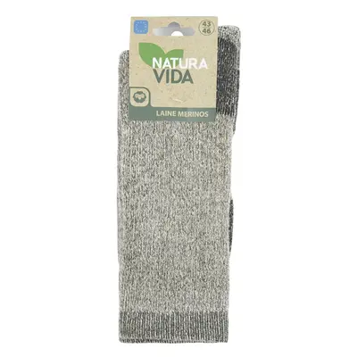 Ponožky merino regular gris (39 - 42) Natura Vida - 1 ks