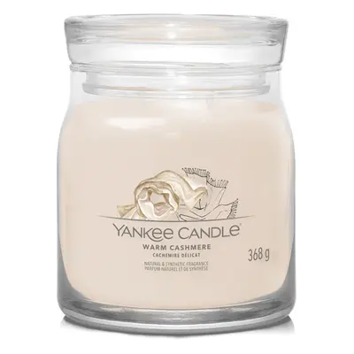 Aromatická svíčka Signature sklo střední Warm Cashmere Yankee Candle - 368 g