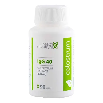 Colostrum IgG 40 (400 mg) Health&colostrum - 90 kapslí