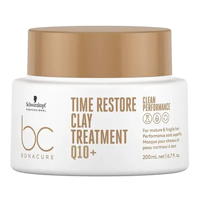 Jílová maska pro zralé vlasy Time Restore (Clay Treatment) Schwarzkopf Professional - 200 ml