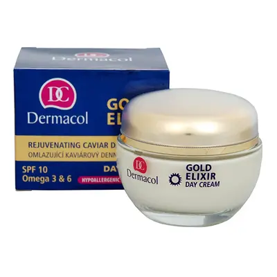 Omlazující kaviárový denní krém SPF 10 (Gold Elixir Day Cream) Dermacol - 50 ml