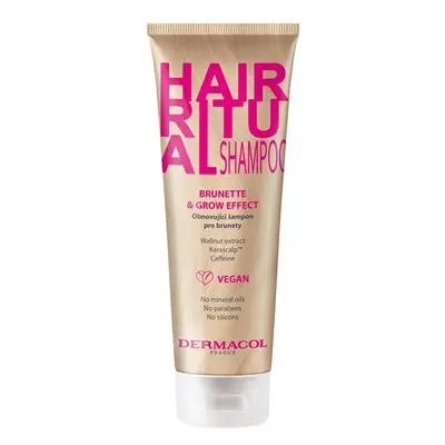 Obnovující šampon pro hnědé vlasy Hair Ritual (Brunette & Grow Effect Shampoo) Dermacol - 250 ml