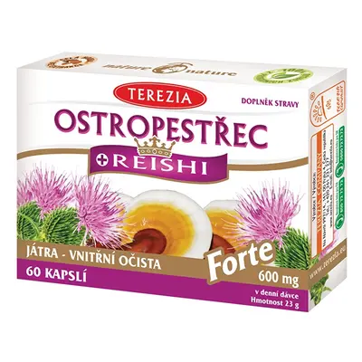 Ostropestřec + reishi forte Terezia Company - 60 kapslí