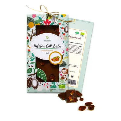 Čokoláda Naturalis s golden berries mléčná BIO- 80g