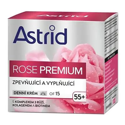 Zpevňující a vyplňující denní krém OF 15 Rose Premium Astrid - 50 ml