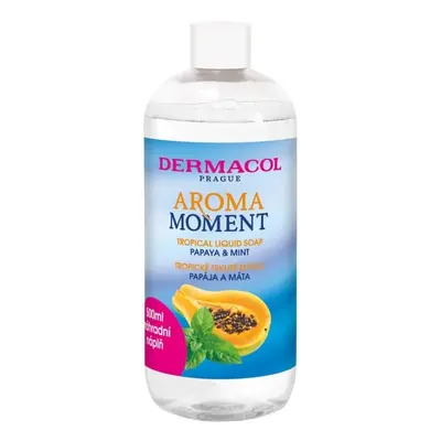 Náhradní náplň do tekutého mýdla na ruce Papája a máta Aroma Moment (Tropical Liquid Soap) Derma