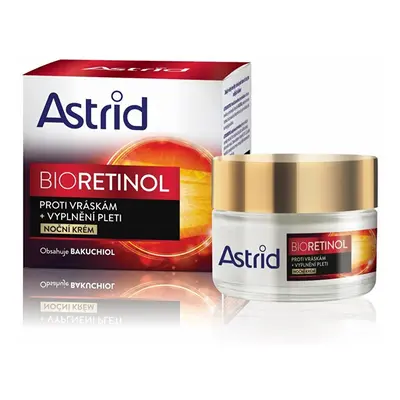 Noční krém proti vráskám pro vyplnění pleti Bioretinol Astrid - 50 ml