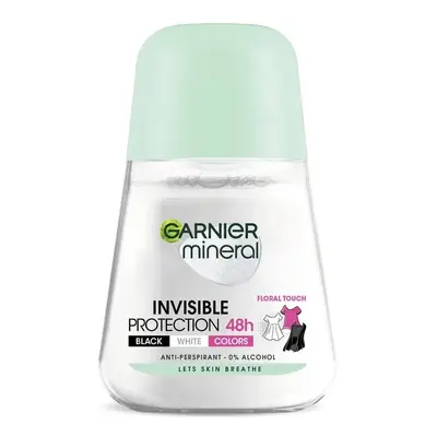 Minerální antiperspirant pro dlouhotrvající svěžest Roll-on Invisible Garnier - 50 ml