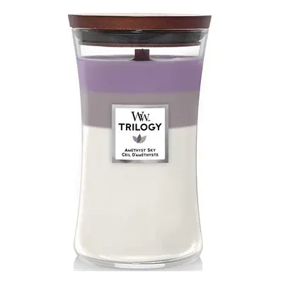 Vonná svíčka velká Trilogy Amethyst Sky WoodWick - 609,5 g