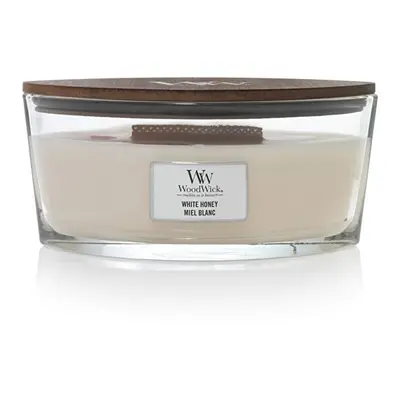 Vonná svíčka loď White Honey WoodWick - 453,6 g