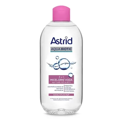 Micelární voda 3v1 pro suchou a citlivou pleť Soft Skin Astrid - 400 ml