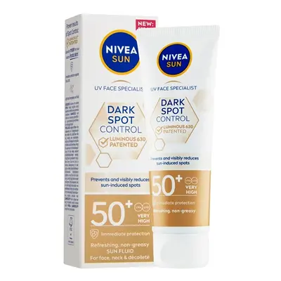 Pleťový krém na opalování OF 50+ Sun Dark Spot Control Luminous 630 (Sun Fluid) Nivea - 40 ml