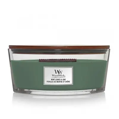 Vonná svíčka loď Mint Leaves & Oak WoodWick - 453,6 g