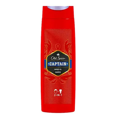 Sprchový gel 2 v 1 Captain (Shower Gel + Shampoo) Old Spice - 400 ml