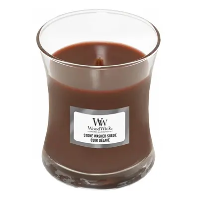 Vonná svíčka váza Stone Washed Suede WoodWick - 85 g