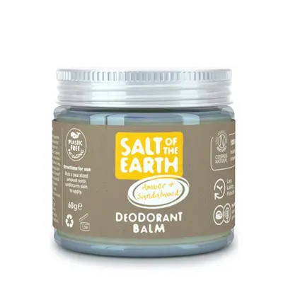 Přírodní minerální deodorant Amber & Sandalwood (Deodorant Balm) Salt Of The Earth - 60 g