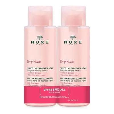 Sada zklidňujících micelárních vod Very Rose Soothing Micellar Water Nuxe