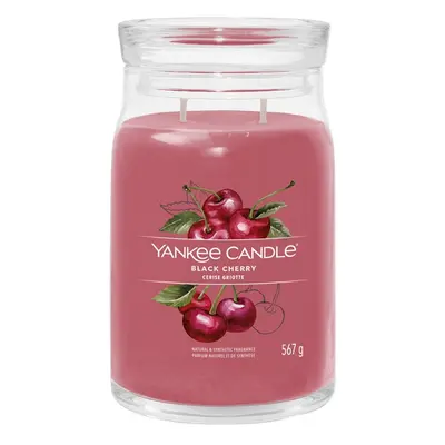 Aromatická svíčka Signature sklo velké Black Cherry Yankee Candle - 567 g