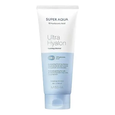 Hydratační čisticí pěna Super Aqua Ultra Hyalron (Foaming Cleanser) Missha - 200 ml