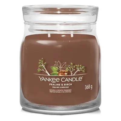 Aromatická svíčka Signature sklo střední Praline & Birch Yankee Candle - 368 g