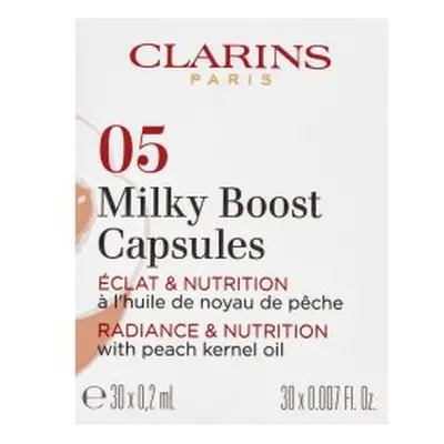 Milky Boost Capsules tekutý make-up pro sjednocenou a rozjasněnou pleť 05 30 x Clarins - 0,2 ml