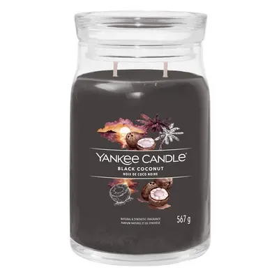 Aromatická svíčka Signature sklo velké Black Coconut Yankee Candle - 567 g