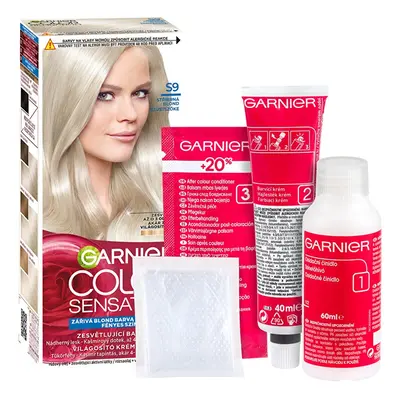 Barva na vlasy Color Sensation The Vivids (Permanent Hair Color) Garnier / Odstín: Silver Blond 