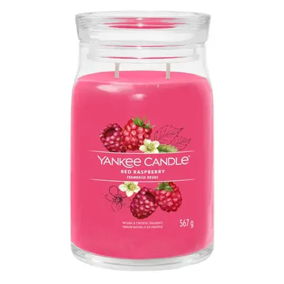 Aromatická svíčka Signature sklo velké Red Raspberry Yankee Candle - 567 g