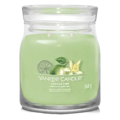 Aromatická svíčka Signature sklo střední Vanilla Lime Yankee Candle - 368 g