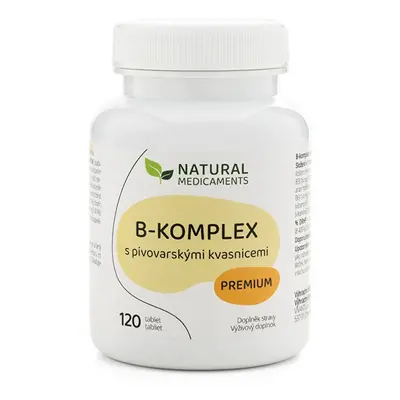 B-komplex s pivovarskými kvasnicemi Premium Natural Medicaments - 120 tbl.