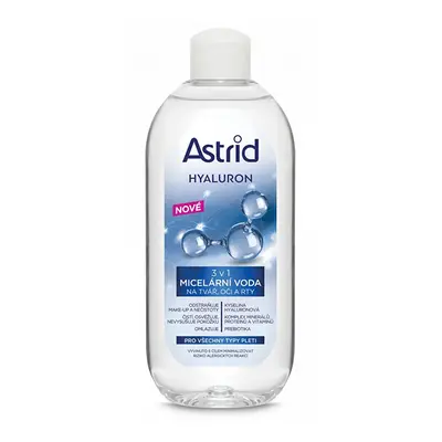 Micelární voda na tvář, oči a rty 3v1 Hyaluron Astrid - 400 ml