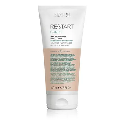 Multifunkční gel pro kudrnaté a vlnité vlasy Restart Curls (Multipurpose Gel-to-Oil) Revlon Prof