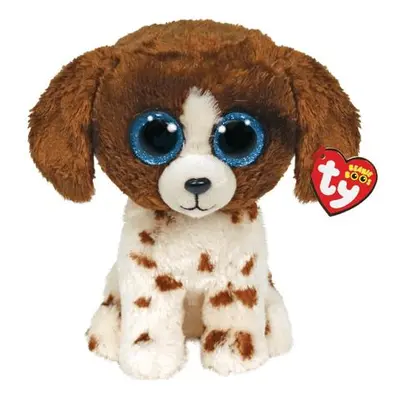 TY Beanie Boos MUDDLES - hnědobílý pes, 24 cm (1)