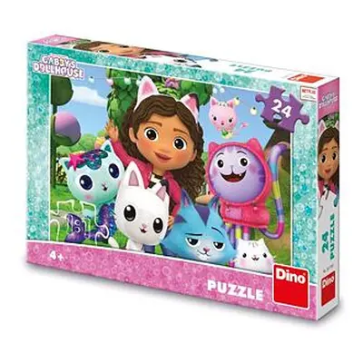 Dino Gabby's Dollhouse 24 Puzzle Gáby na zahradě