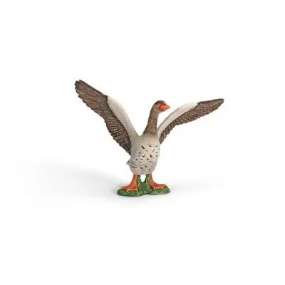 Schleich Zvířátko - houser šedý s roztaženými křídly