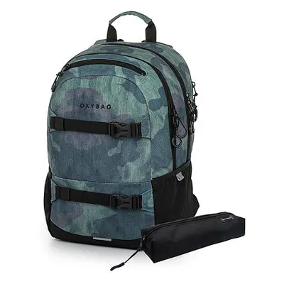 Oxybag Studentský batoh + etue OXY Sport Camo