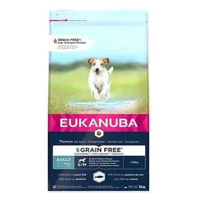 EUKANUBA Adult Small & Medium Breed Grain Free Ocean Fish 3 kg